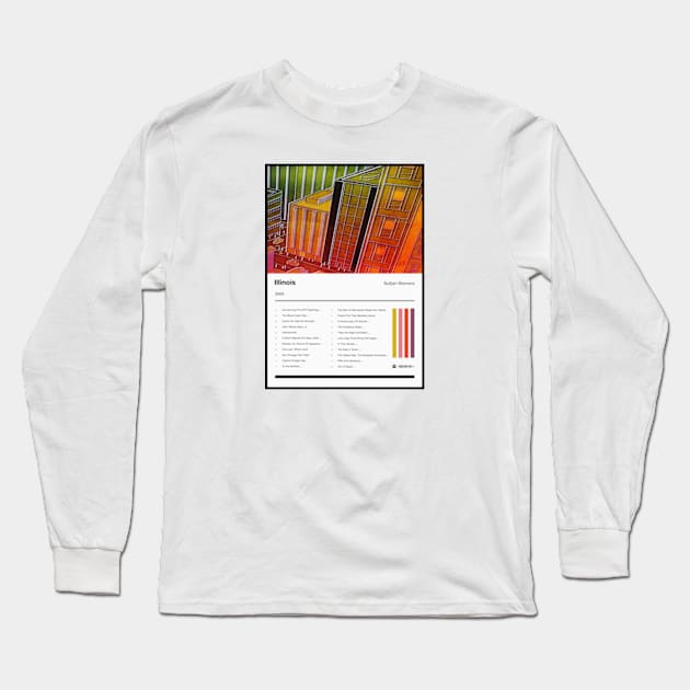 Illinois Tracklist Long Sleeve T-Shirt by fantanamobay@gmail.com